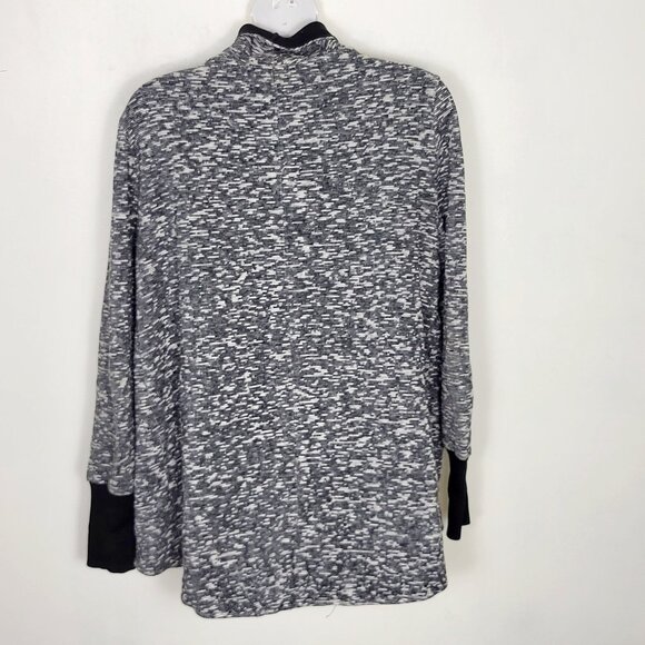 Club Monaco boucle stitch drape front open cardigan sweater. Size large - Picture 3 of 3
